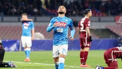 Napoli, infortunio per Insigne in allenamento