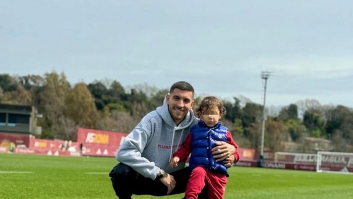 Roma, Pellegrini con il figlio Thomas a Trigoria: “Campione di papà” - immagine 1