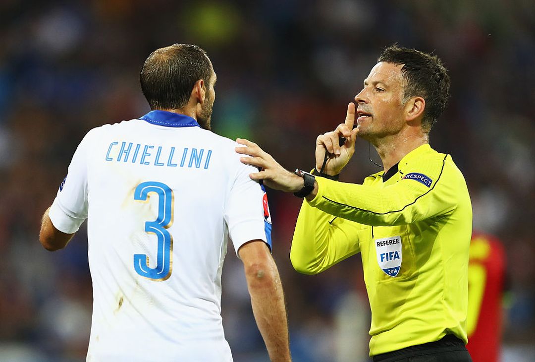 during the UEFA EURO 2016 Group E match between Belgium and Italy at Stade des Lumieres on June 13, 2016 in Lyon, France. 