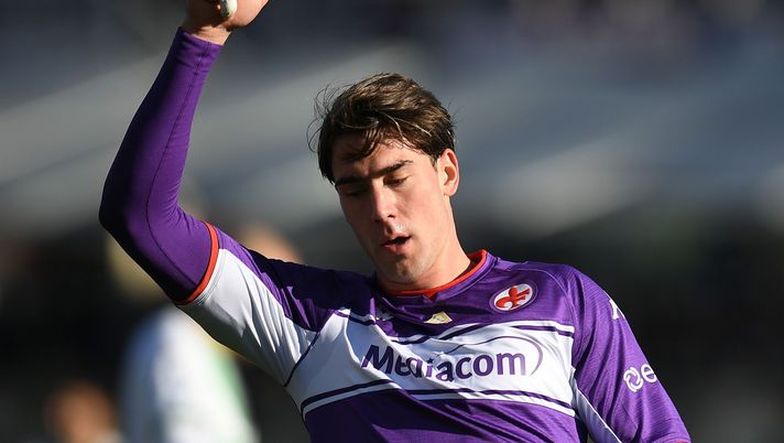 Vlahovic in Fiorentina-Sassuolo del 19/12/2021