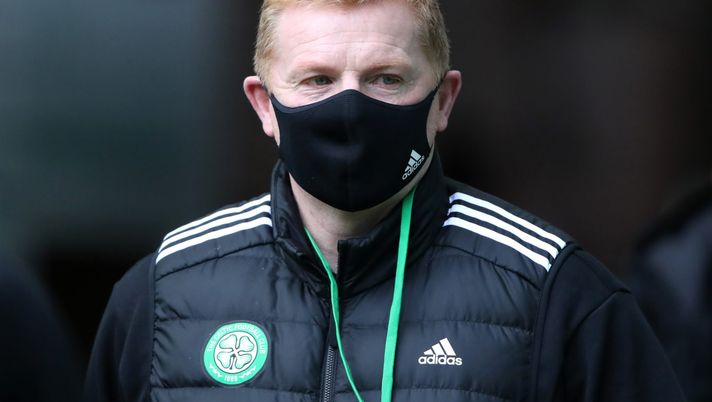 Neil Lennon (allenatore Celtic FC) durante una gara del massimo campionato scozzese (Getty Images) 