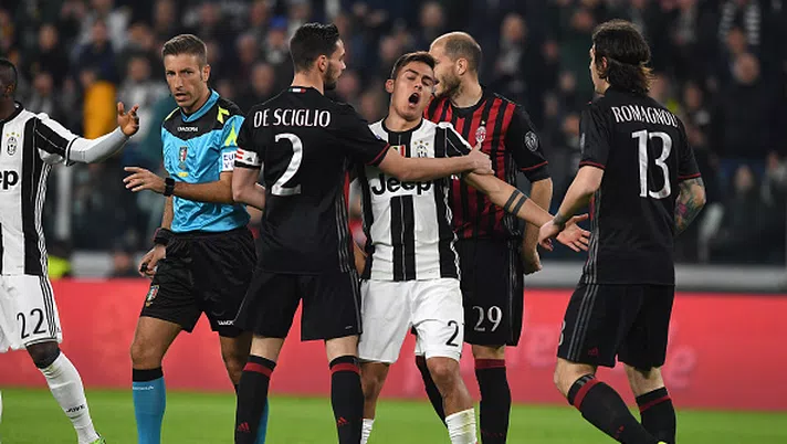 I giocatori di Juventus e Milan, Getty Images