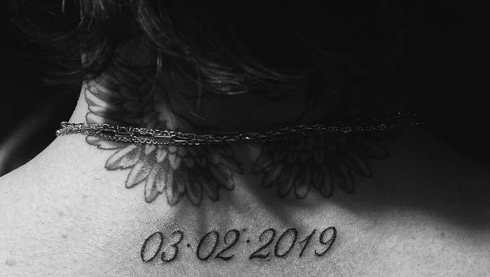 Bortuzzo, il tatuaggio sul collo per ricordare l’incidente del 3 febbraio 2019 - immagine 1