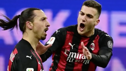 VIDEO Inter-Milan, il derby di Coppa Italia si infuoca: Ibrahimovic-gol e rissa con Lukaku, le immagini del primo tempo