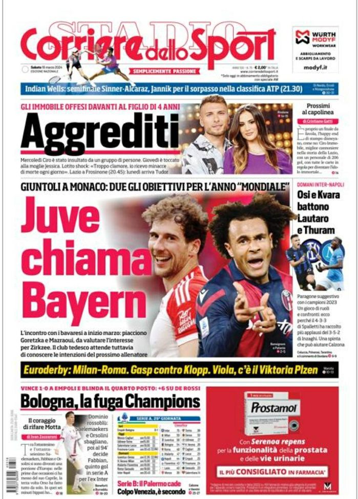 EDICOLA CDS – Osi e Kvara battono Lautaro e Thuram: gioco di ruoli e confronti - immagine 1