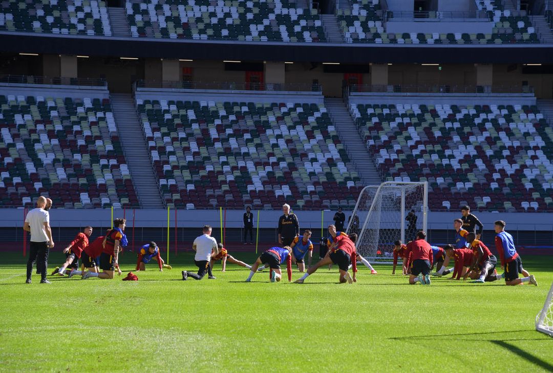Roma, l’allenamento allo Stadio Nazionale del Giappone – FOTO GALLERY - immagine 5