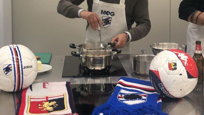 Attilio Lombardo in cucina per Genoa-Samp Attilio Lombardo in cucina per Genoa-Samp