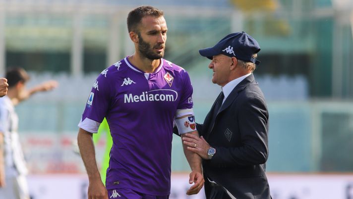 GERMOGLI PH: 25 APRILE 2021 FIRENZE STADIO ARTEMIO FRANCHI SERIE A FIORENTINA VS JUVENTUS NELLA FOTO PEZZELLA E IACHINI 