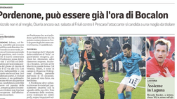 Messaggero Veneto: Pordenone, può essere già l’ora di Bocalon