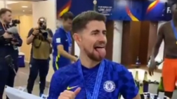 Jorginho scatenato dopo vittoria Chelsea al Mondiale per Club (VIDEO)