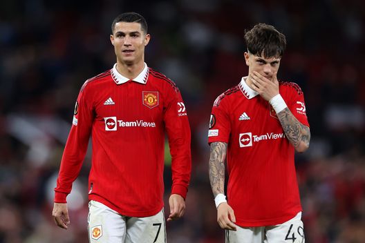 Manchester United Cristiano Ronaldo Garnacho (getty images) Manchester United Cristiano Ronaldo Garnacho