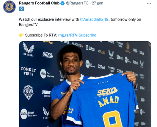 Diallo, 5 minuti posson bastare: gol all’esordio con i Glasgow Rangers- immagine 2