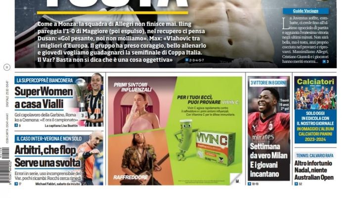 EDICOLA TS – Inter-Verona ma non solo: arbitri, che flop! Serve una svolta EDICOLA TS – Inter-Verona ma non solo: arbitri, che flop! Serve una svolta - immagine 1