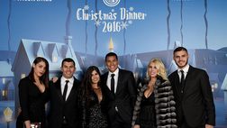 Christmas Dinner – Paillettes e lustrini per la cena di Natale dell’Inter: le foto
