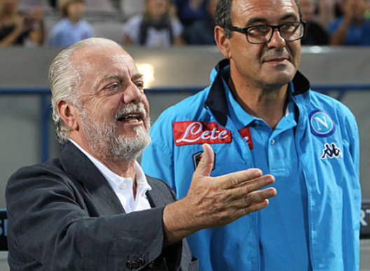 Sarri e De Laurentiis Sarri e De Laurentiis