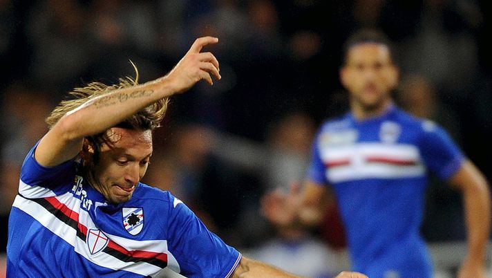 GENOA, ITALY - SEPTEMBER 23:  Edgar Barreto of UC Sampdoria in action during the Serie A match between UC Sampdoria and AS Roma at Stadio Luigi Ferraris on September 23, 2015 in Genoa, Italy.  (Photo by Pier Marco Tacca/Getty Images) 