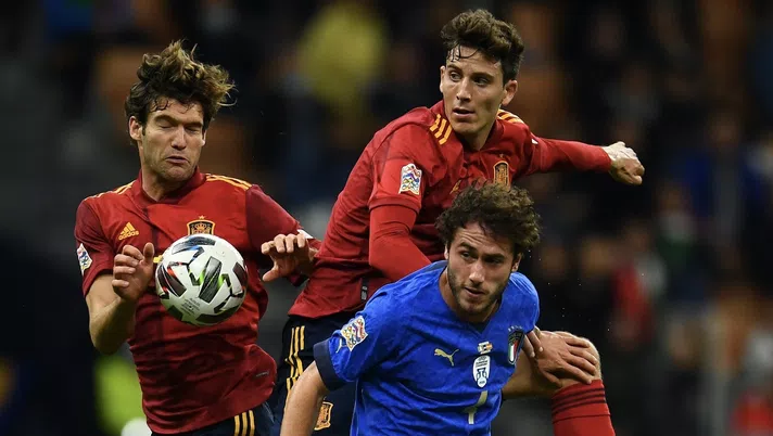 Davide Calabria Italia-Spagna 1-2 Nations League