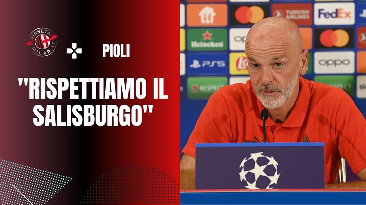 Stefano Pioli AC Milan conferenza stampa Salisburgo-Milan Champions League 2022-2023