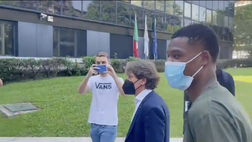 VIDEO – Inter, Dumfries arrivato al CONI per le visite mediche