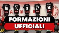 Formazioni ufficiali Milan-Spezia: Pioli fa turnover, quattro cambi