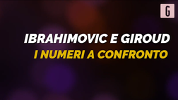 VIDEO Milan, con Giroud in campo dal 1′ un solo ko: il confronto con Ibrahimovic