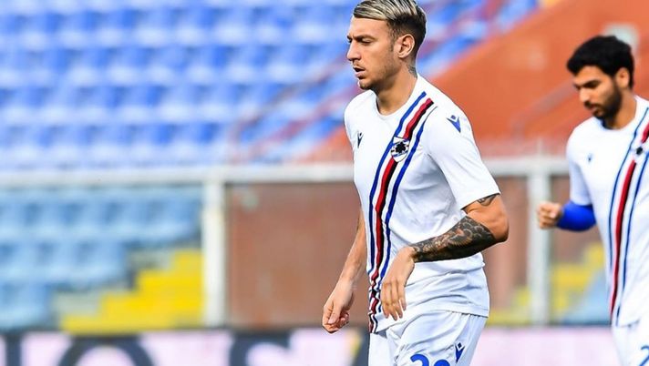 Gol decisivo di La Gumina, dal profilo Instagram @sampdoria Gol decisivo di La Gumina, dal profilo Instagram @sampdoria