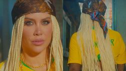 Wanda Nara lancia il secondo singolo: nel videoclip indossa la maglia del Brasile di Neymar