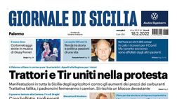 Prima Pagina, Giornale di Sicilia: “Nuova rossa con un po’ di nero. Scandalo Rotoli”