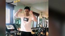 CR7 festeggia ballando sul tapis roulant