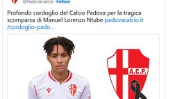 Padova, tragico lutto: morto Manuel Lorenzo Ntube dell’Under17