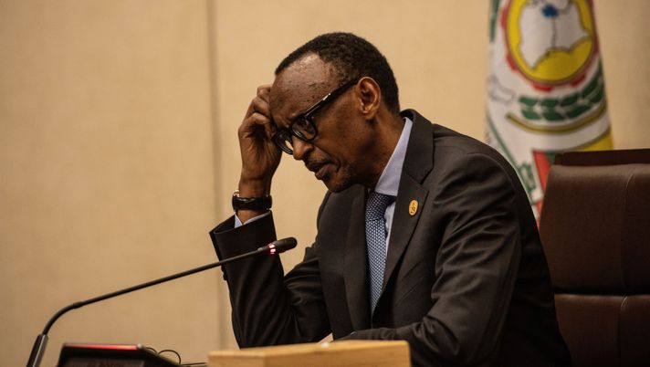 KIGALI, RWANDA - APRIL 08: Rwanda President Paul Kagame speaks at a press conference on April 08, 2019 in Kigali, Rwanda. The country is commemorating the 25th anniversary of the genocide in which 800,000 Tutsis and moderate Hutus were killed over a 100-day period. (Photo by Andrew Renneisen/Getty Images) KIGALI, RWANDA - APRIL 08: Rwanda President Paul Kagame speaks at a press conference on April 08, 2019 in Kigali, Rwanda. The country is commemorating the 25th anniversary of the genocide in which 800,000 Tutsis and moderate Hutus were killed over a 100-day period. (Photo by Andrew Renneisen/Getty Images)