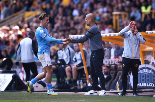 (Photo by Laurence Griffiths/Getty Images) GREALISH E GUARDIOLA