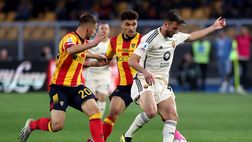 La Roma non allunga, la zona Champions dista 5 punti: pareggio contro il Lecce