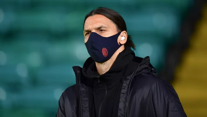 Zlatan Ibrahimovic (attaccante AC Milan), qui prima di Celtic-Milan 1-3 (Europa League 2020-2021) | AC Milan News (Getty Images)