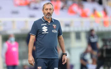  FLORENCE, ITALY - SEPTEMBER 19: Marco Giampaolo manager of Torino FC looks on during the Serie A match between ACF Fiorentina and Torino FC at Stadio Artemio Franchi on September 19, 2020 in Florence, Italy. (Photo by Gabriele Maltinti/Getty Images)