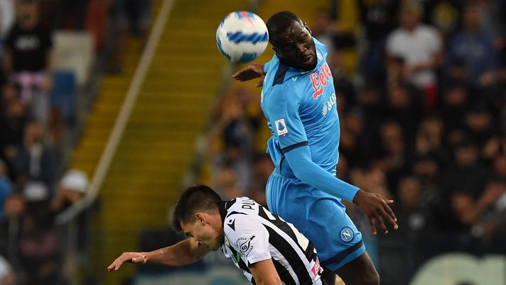 UDINE, ITALY - SEPTEMBER 20: Kalidou Koulibaly of Napoli during the Serie A match between Udinese Calcio and SSC Napoli at Dacia Arena on September 20, 2021 in Udine, Italy. (Photo by SSC NAPOLI/SSC NAPOLI via Getty Images) UDINE, ITALY - SEPTEMBER 20: Kalidou Koulibaly of Napoli during the Serie A match between Udinese Calcio and SSC Napoli at Dacia Arena on September 20, 2021 in Udine, Italy. (Photo by SSC NAPOLI/SSC NAPOLI via Getty Images)