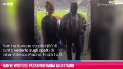 VIDEO/ Kanye West col passamontagna allo stadio