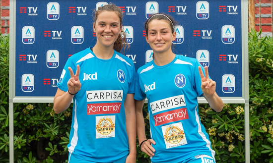 Sarah Huchet e Isotta Nocchi (Photo by Napoli Femminile) Sarah Huchet e Isotta Nocchi (Photo by Napoli Femminile)