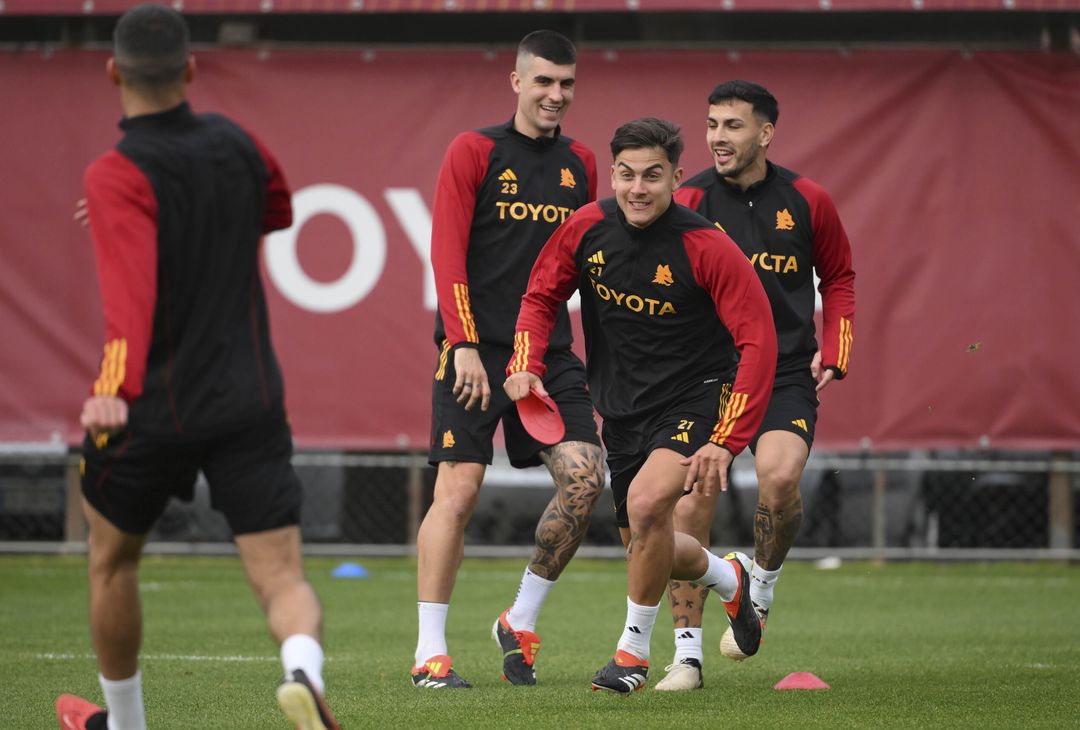 Roma, la rifinitura a Trigoria in vista dell’Inter – FOTOGALLERY - immagine 29