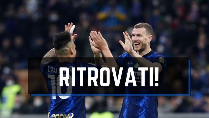 Ecco finalmente la DzeLa: Dzeko-Lautaro, ora la coppia funziona. E fa sognare l’Inter - immagine 1