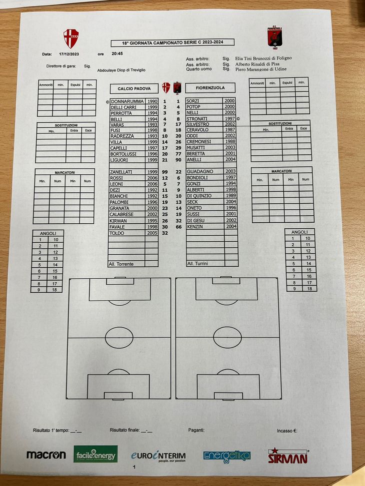 FINALE PADOVA-FIORENZUOLA 3-0 (30′ Belli, 45′ Liguori, 61′ Bortolussi) - immagine 5