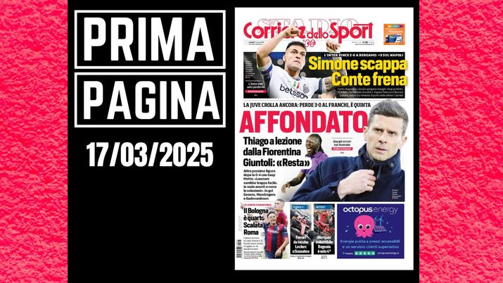 Prima Pagina Corriere dello Sport 17 marzo 2025
