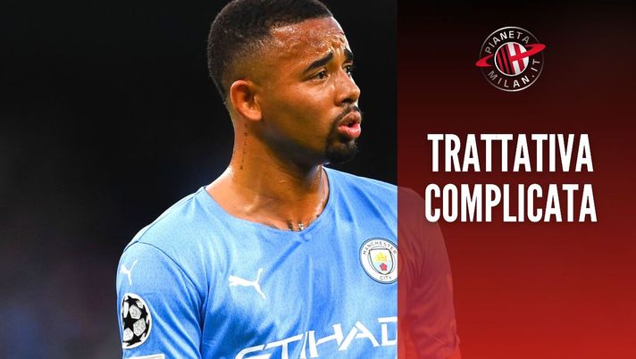 Gabriel Jesus, attaccante del Manchester City, accostato al Milan