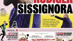 Prima Pagina, Gazzetta dello Sport: “Rudiger Sissignora. Volatona scudetto”