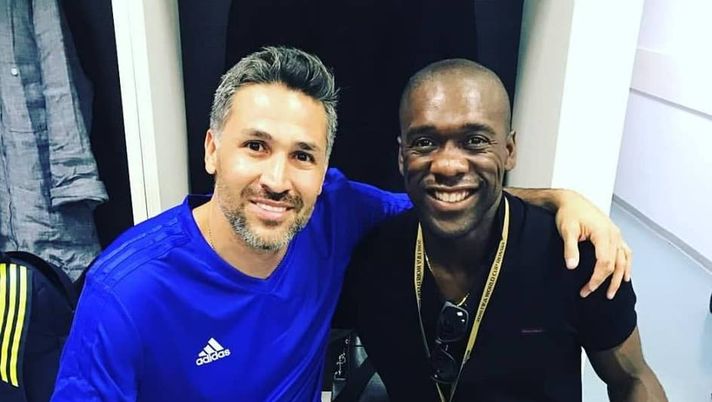 Clarence Seedorf e Mario Yepes (Instagram) Clarence Seedorf e Mario Yepes