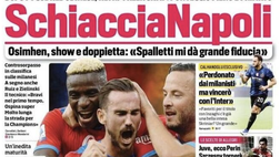 Prima Pagina, Corriere dello Sport: “Schiaccia Napoli. La Roma si rialza”