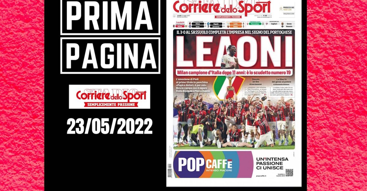Prima pagina Corriere dello Sport: “Leaoni”