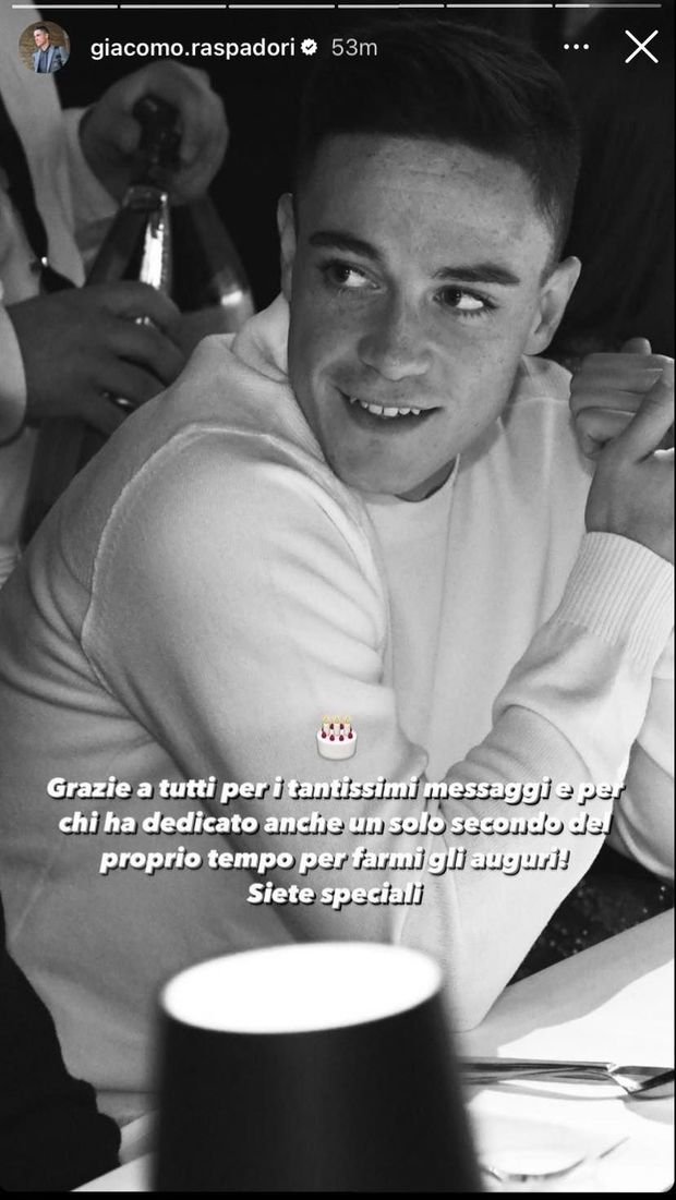 FOTO Raspadori ringrazia sui social per gli auguri di compleanno: “Siete speciali”- immagine 2