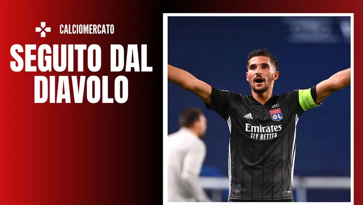 Houssem Aouar Olympique Lione Calciomercato AC Milan