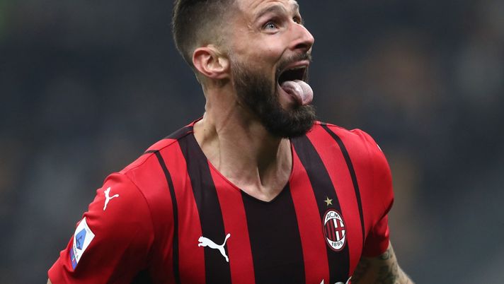 Olivier Giroud, attaccante del Milan (getty images)